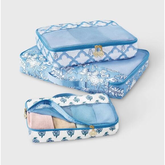 3pc Packing Cube Set Blue - Roller Rabbit x Target SOLD OUT - Picture 7 of 7